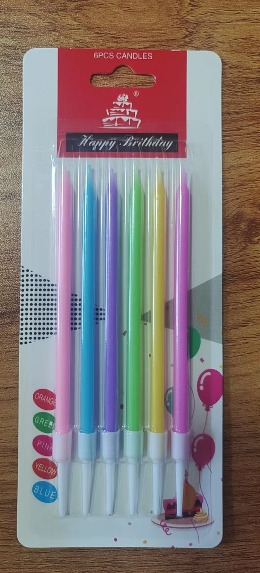 (白卡+红方块)6支水晶（六彩） 576卡（24中盒X24卡）