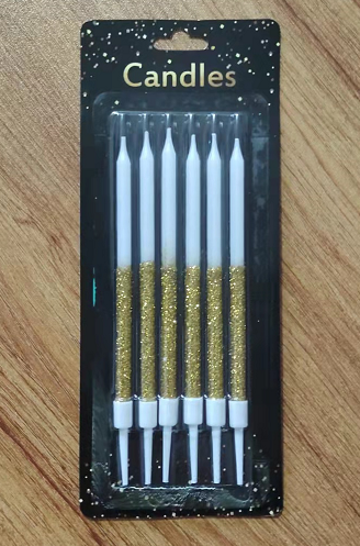 SJ-06-6-X 半沾粉 (黑卡) 6支水晶 （六彩）576卡