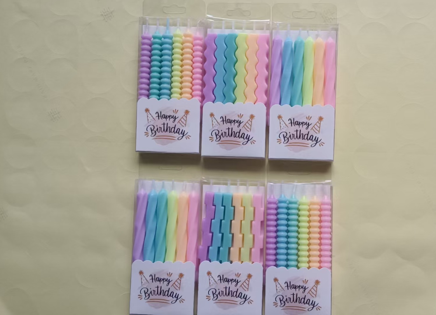 6支盒装水晶螺旋蜡600pvc
新品