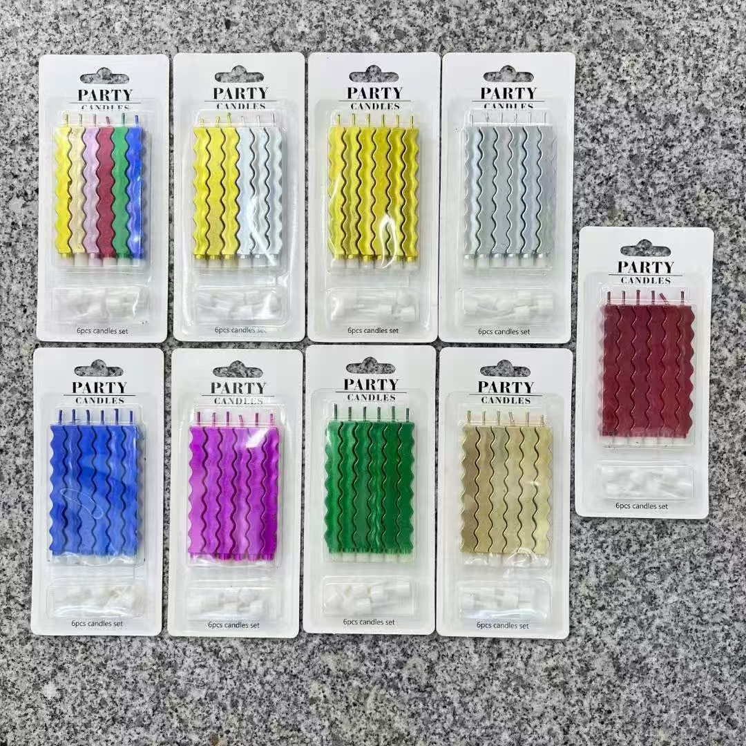 新款镀漆锯齿蜡烛