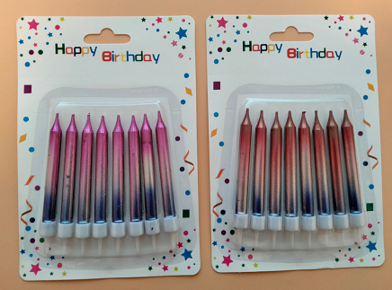 镀漆吸卡8支水晶( 3色喷漆 )