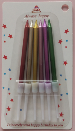 镀漆（金属漆）6支吸卡彩虹蜡