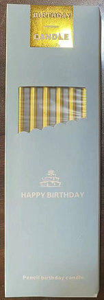 镀漆（金属漆）5个粗14cm长盒装6支水晶蜡（蓝盒）（六彩）400个