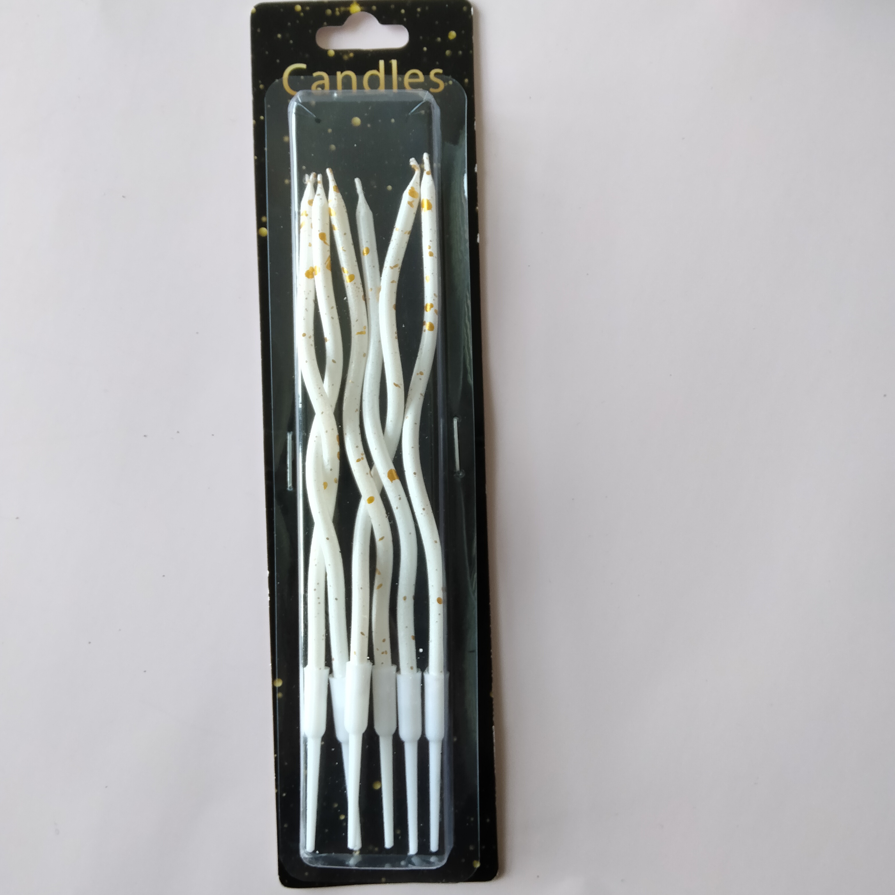 镀漆（全色漆）6支曲线水晶蜡（白卡）（白色）+金点720卡