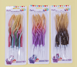 镀漆（金属漆）12支曲线水晶蜡（白卡）两渐变色（黄色+玫瑰红）+金点 360卡（6中盒X60卡）