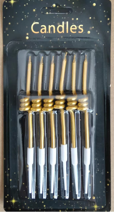 镀漆吸卡 6支水晶姆指曲线蜡 （六彩）600卡