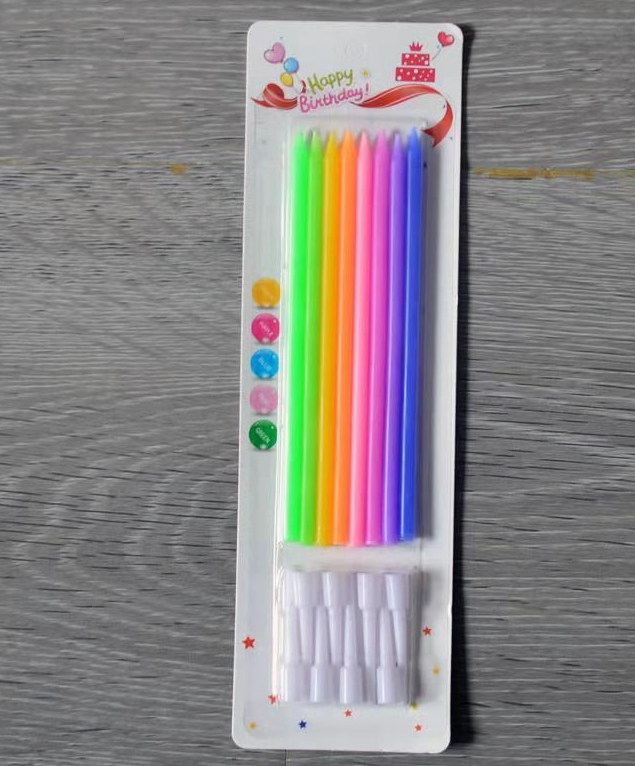 8支吸卡彩虹蜡（分座）