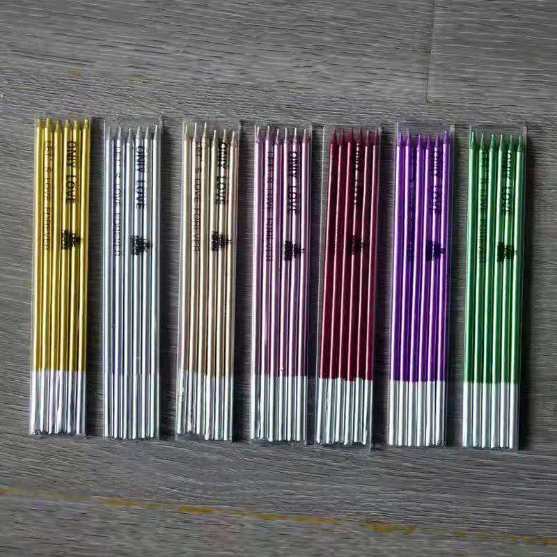 裹锡纸6支 镀漆水晶 600pvc